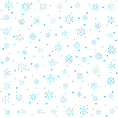 christmas snowflake seamless vector background, winter wrapping paper seamless pattern