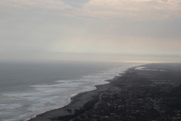  overcast sky on parangtritis beach