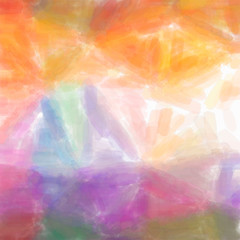 Illustration of abstract Orange And Purple Watercolor Square background.