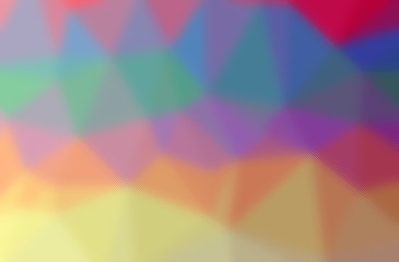 Illustration of abstract Orange, Green, Blue, Yellow, Red Through The Tiny Glass Horizontal background.