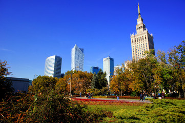 Fototapeta na wymiar Warsaw buildings