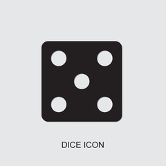 Dice icon. filled Dice icon from casino collection. Use for web, mobile, infographics and UI/UX elements. Trendy Dice icon.