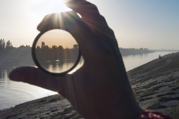 polarizing filter for the camera