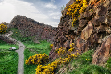 Hutton's Section in Holyrood park at Edinburgh