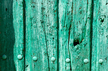 Détail de vieille porte à Baños de Cerrato, Castille, Espagne