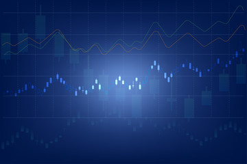 vector of forex trading graph abstract background ,business and financial concept