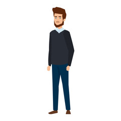 elegant businessman avatar character