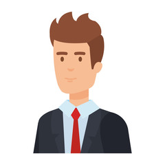 elegant businessman avatar character