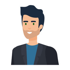 elegant businessman avatar character