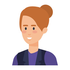 elegant businesswoman avatar character