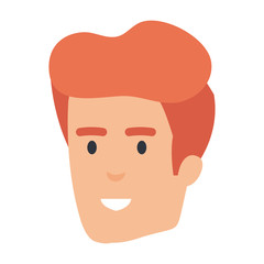 young man head avatar character