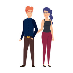 business couple avatars characters