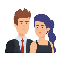 business couple avatars characters