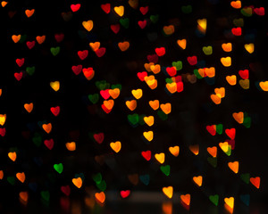 abstract background with hearts