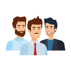 elegant businessmen avatars characters