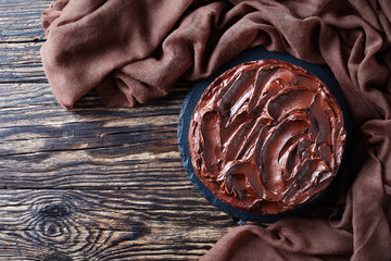 chocolate Fudge Cake on a plate