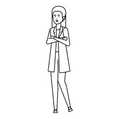 elegant businesswoman avatar character