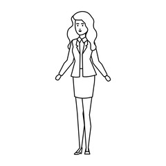 elegant businesswoman avatar character