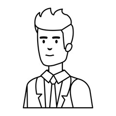 elegant businessman avatar character