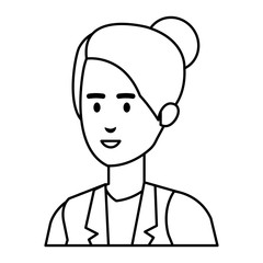 elegant businesswoman avatar character