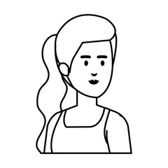 elegant businesswoman avatar character