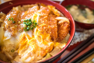 日本食　カツ丼　和食イメージ