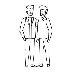 elegant businessmen avatars characters