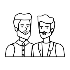 elegant businessmen avatars characters