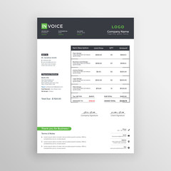 Corporate Editable Invoice Template
