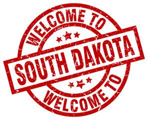 welcome to South Dakota red stamp