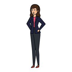 Fototapeta premium elegant businesswoman avatar character