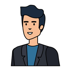 elegant businessman avatar character
