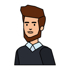 elegant businessman avatar character