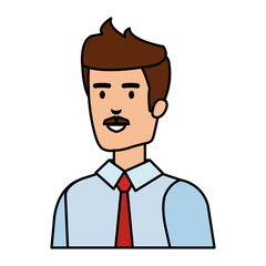 elegant businessman avatar character