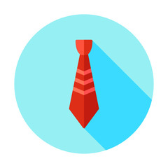 Necktie icon, vector illustration. Tie symbol flat sign design. Dress code style element. Professional clothing textile fabric. Simple clothes icon. Long piece of cloth