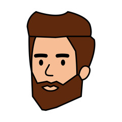 young man head avatar character