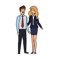 business couple avatars characters