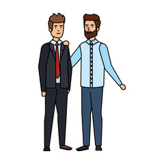 elegant businessmen avatars characters