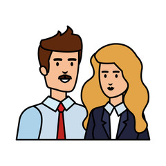 business couple avatars characters