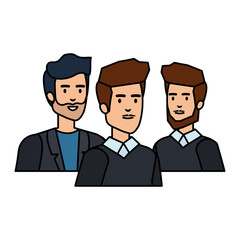 elegant businessmen avatars characters