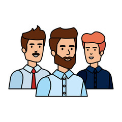 elegant businessmen avatars characters