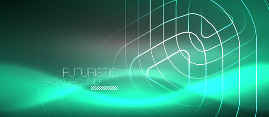 Vector neon color abstract background