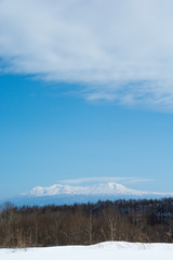 雪山と青空　大雪山