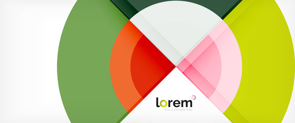 Obraz premium Multicolored round shapes abstract background