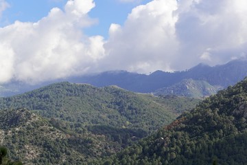 Obraz na płótnie Canvas Landscape near Canaglia in the Corsian mountains.