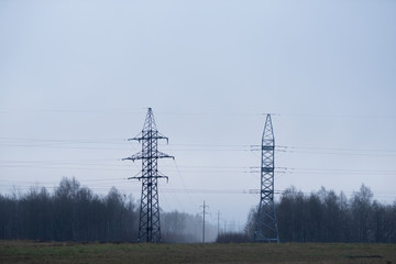 Power industry. Industrial landscape