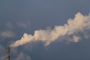 Industrial landscape. Power industry. Termal Power Plant