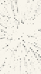 Vertical rectangular banner with triangles. Geometric pattern. Background in modern minimalist style. Vector illustration