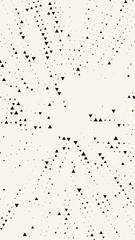 Vertical rectangular banner with triangles. Geometric pattern. Background in modern minimalist style. Vector illustration