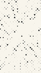 Vertical rectangular banner with triangles. Geometric pattern. Background in modern minimalist style. Vector illustration